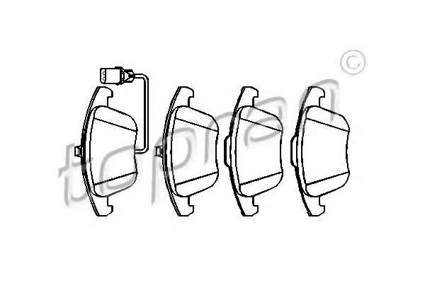 Комплект тормозных колодок, дисковый тормоз