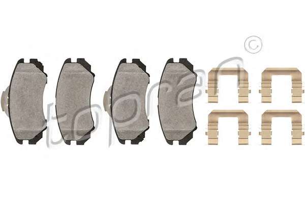 Комплект тормозных колодок, дисковый тормоз