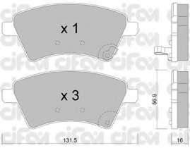 Комплект тормозных колодок, дисковый тормоз