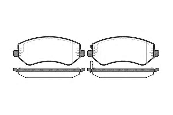 Комплект тормозных колодок, дисковый тормоз