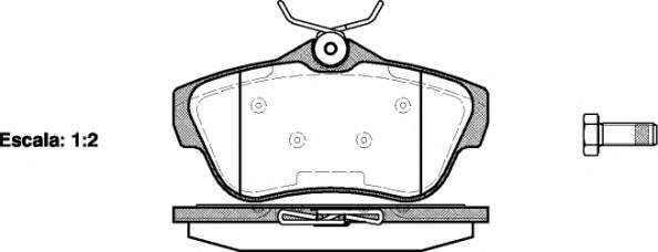 Комплект тормозных колодок, дисковый тормоз