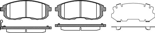 Комплект тормозных колодок, дисковый тормоз