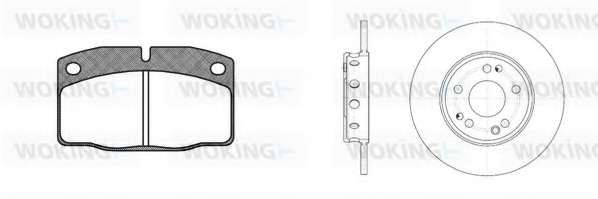 Комплект тормозов, дисковый тормозной механизм