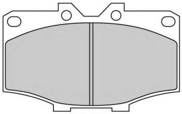 Комплект тормозных колодок, дисковый тормоз