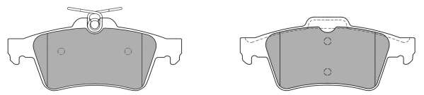 Комплект тормозных колодок, дисковый тормоз