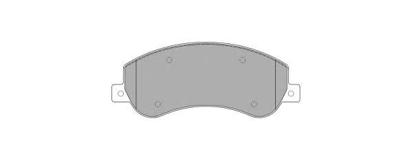 Комплект тормозных колодок, дисковый тормоз