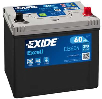 Аккумулятор 60Ah-12v Exide EXCELL(207х173х222),R,EN390