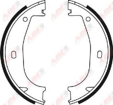 Комплект тормозных колодок, стояночная тормозная система