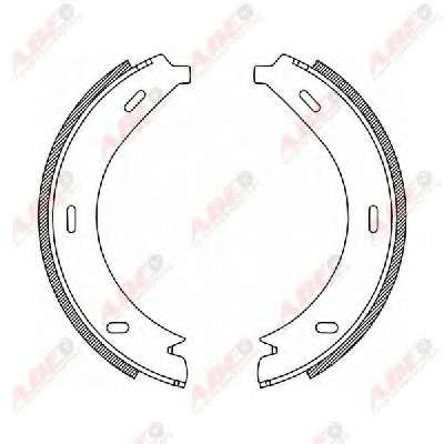 Комплект тормозных колодок, стояночная тормозная система