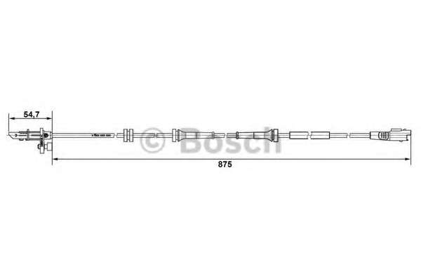 Датчик ABS перед. Citrpen Jumpy/Peugeot Expert 1.6-2.0Hdi 07-