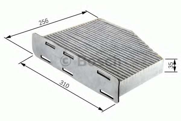 Фильтр салона MB E-class (W211) 02-08 (угольный)