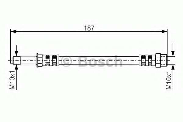 Шланг тормозной (задний) Ford Galaxy/Seat Alhambra/VW Sharan 95-10 (L=143mm)