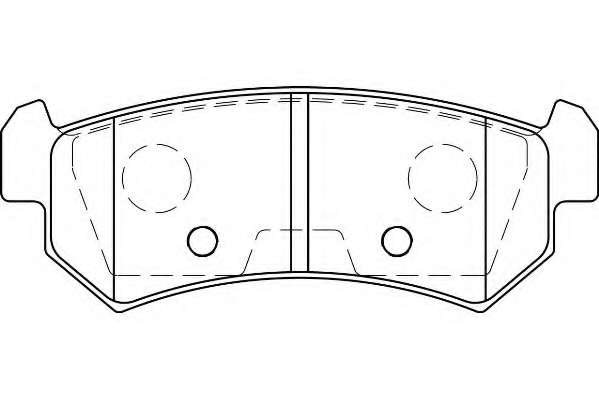 Комплект тормозных колодок, дисковый тормоз