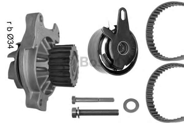 Комплект ГРМ + помпа VW LT 96-06/VW T4 2.5TDI 91-03/Audi A6 2.5TDI 94-97 (26.5x122z)