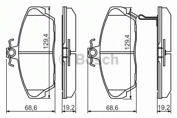 Колодки тормозные (передние) Honda Civic VI/VII 94-05/Concerto 89-95/Rover 400 90-00