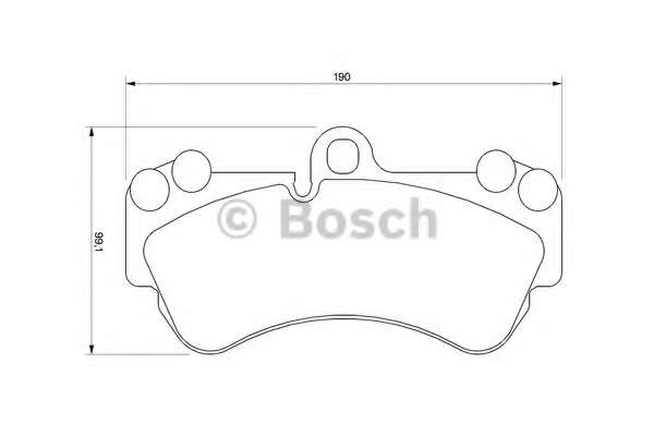 Колодки тормозные (передние) Porsche Cayenne/VW Touareg 02-10 (Brembo) (190x99,1)