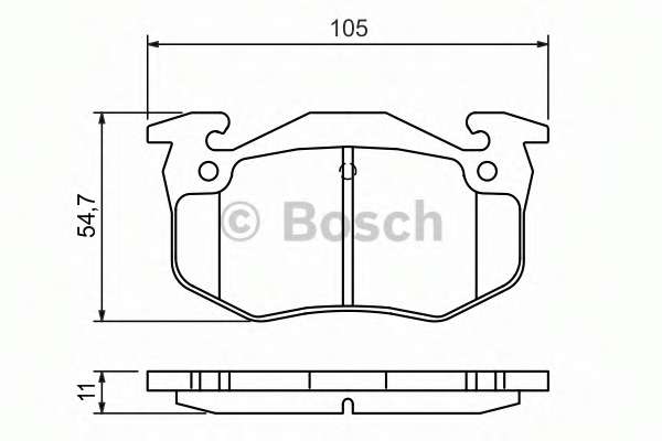 Колодки тормозные (задние) Citroen Saxo/Xsara/Peugeot 105/205/206/306/309 84-