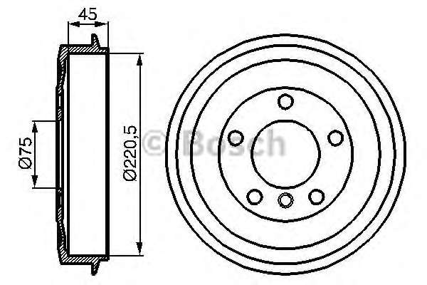 Барабан тормозной (задний) BMW 3 (E36) 90-00 (120x46)