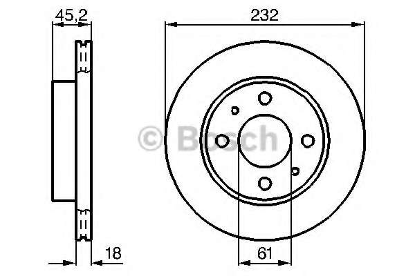 Диск тормозной (передний) Nissan Almera 1.4 95-00