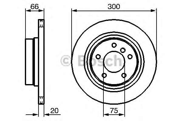 Диск тормозной (задний) BMW 1 (E81/E87)/3 (E90/E91/E92) 05-13 (300x20) в к-те с болтами