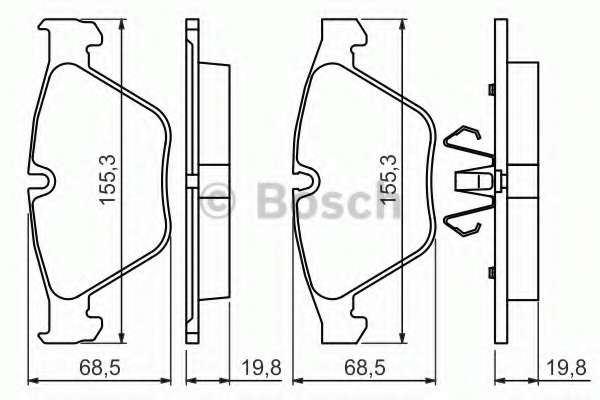 Колодки тормозные (передние) BMW 3 (E90/E91) 04-13/X1 (E84) 09-15