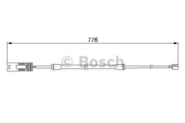 Датчик износа тормозных колодок (передних) BMW 3 (E36) 90-98 (L=776mm) M40/M41/M43/M50/M51