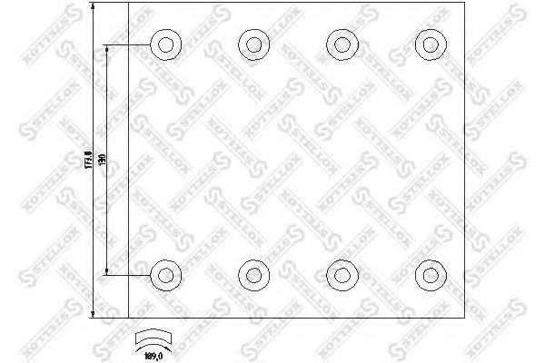 Комплект тормозных башмаков, барабанные тормоза