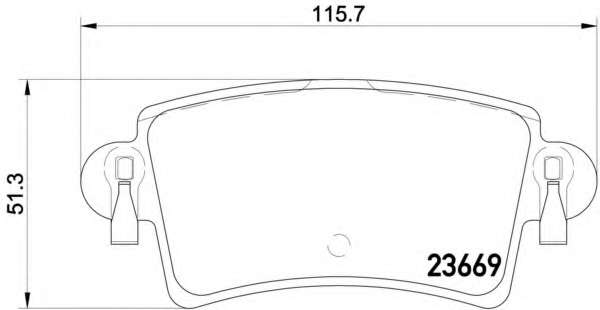 Гальмівнi колодки диск. задн. Renault Master 98- /Nissan Interstar 02- /Opel Movano 98-