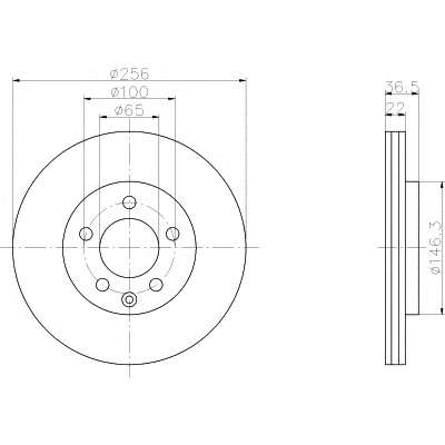 Гальмівний диск перед. Seat Ibiza ,Skoda Fabia/Octavia 97-