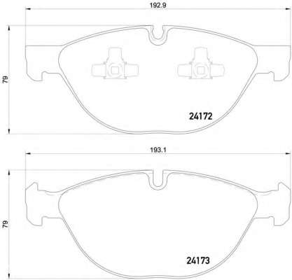 Гальмівні колодки дискові перед. BMW X5 E70, F15 X6 E71, F16 07-