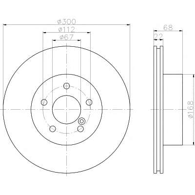 Гальмівний диск зад. MB E (W211) 2.6-3.5 03.03-07.09