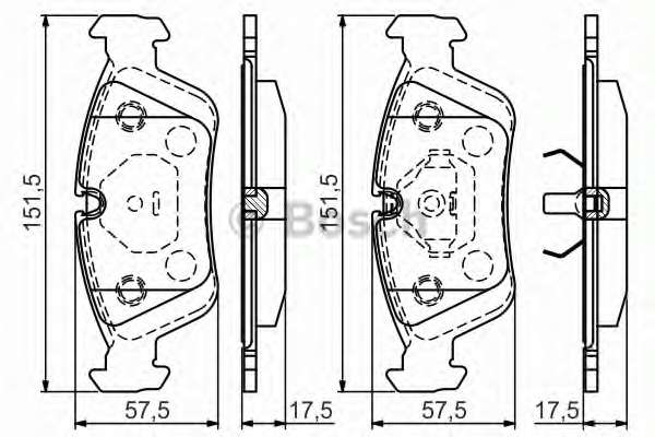 Колодки тормозные (передние) BMW 3 (E36) 90-00/Z3 (E36) 95-00