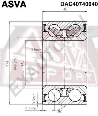 Подшипник ступицы колеса