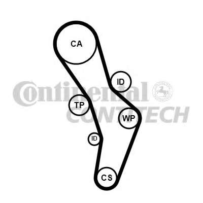 Комплект ГРМ Audi A3/A4/VW Golf V/Touran 2.0 FSI 03-08 (23x145z)