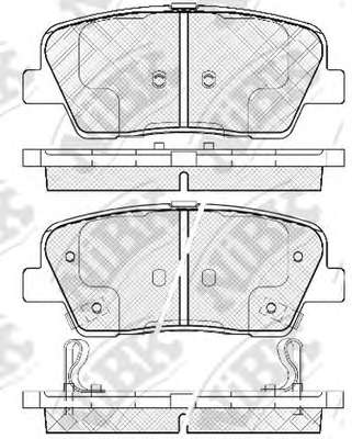 Комплект тормозных колодок, дисковый тормоз