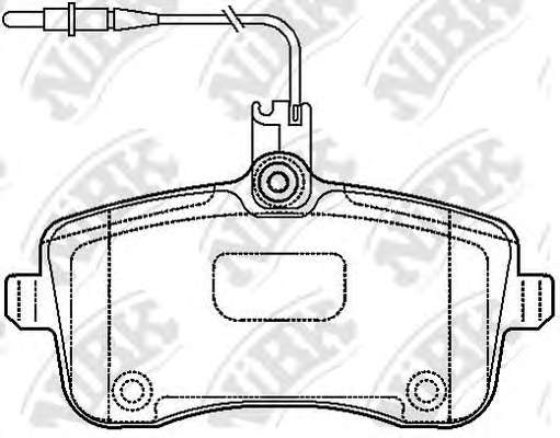 Комплект тормозных колодок, дисковый тормоз