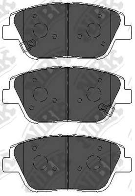 Комплект тормозных колодок, дисковый тормоз