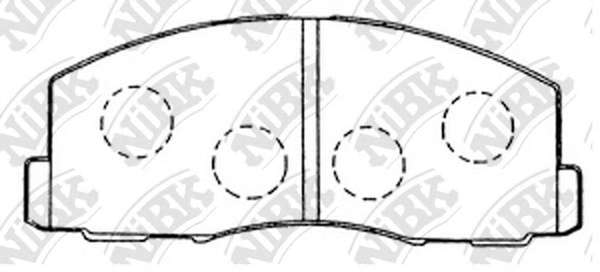 Комплект тормозных колодок, дисковый тормоз