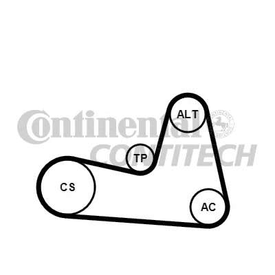 Поликлиновой ременный комплект