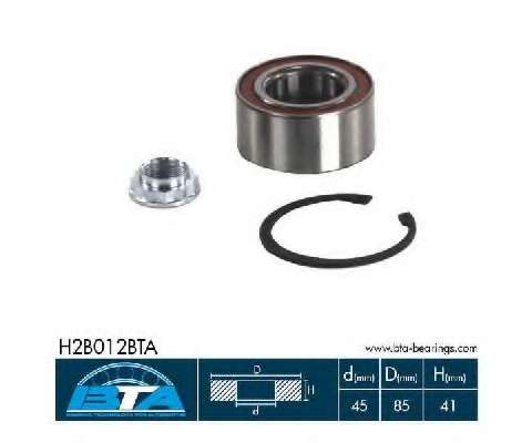 Підшипник кульковий 85x45x41 закритий двухрядний (для ступиці)