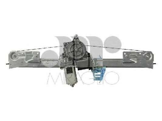 Стеклоподъемник (задний) Fiat Doblo/Opel Combo 10- (L) (электро) (с моторчиком)