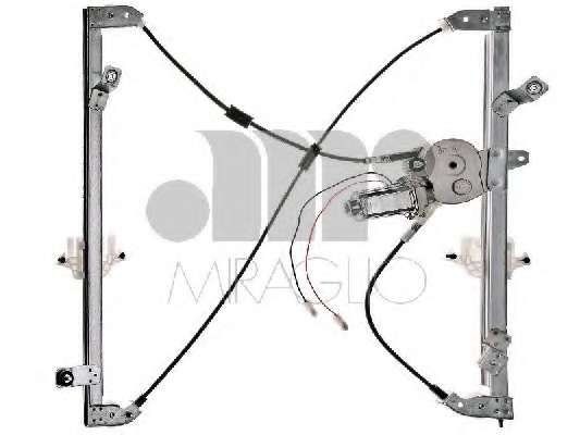 Стеклоподъемник (передний) Citroen Berlingo/Peugeot Partner 96- (R) (электро) (с моторчиком)