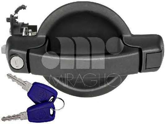 Ручка двери (задней/снаружи) (L) Fiat Doblo 01- (с ключом)