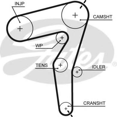 Пасок ГРМ Opel Astra H 1.9 CDTi 8V (Z 19 DTL Z 19 DT) 05-