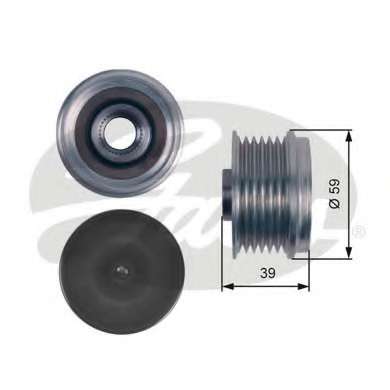 Шкив генератора Fiat Doblo 1.3D Multijet 10-/Opel Combo 1.3CDTi