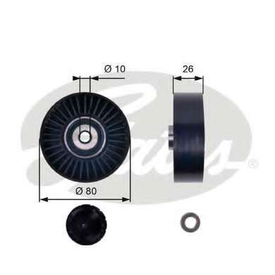 Ролик генератора Fiat Doblo 1.9JTD 01- (паразитный) (80х25)