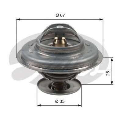 Термостат BMW 3 (E30/E36) 87-99/5 (E34) 89-96 M50/M40/M52 (87C)