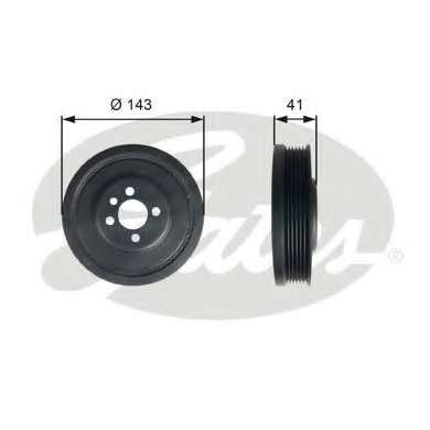 Шкив коленвала Skoda Superb 05-08/ VW Passat 00-05 1.9-2.0 TDI 