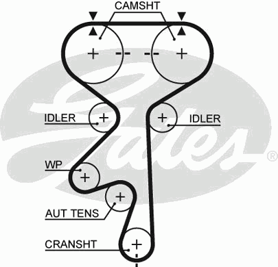 Ремень ГРМ Opel Astra/Vectra/Omega/Daewoo Lacetti/Nubira 1.8/2.0 92- (24x169z)