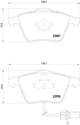 Комплект тормозных колодок, дисковый тормоз